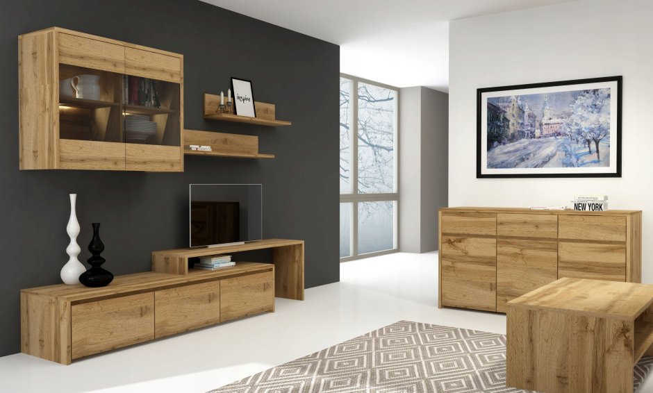 Гостиная дуб Вотан