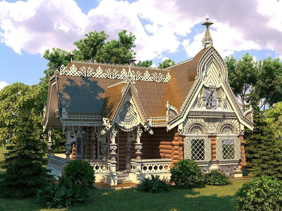 Резной расписной Терем