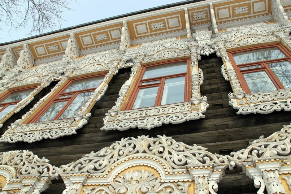 Домовая деревянная резьба Абрамцево