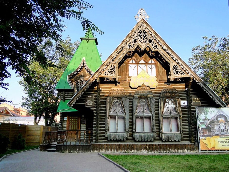 Русское деревянное зодчество изба Терем