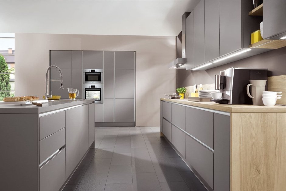 Nobilia кухни светло серые