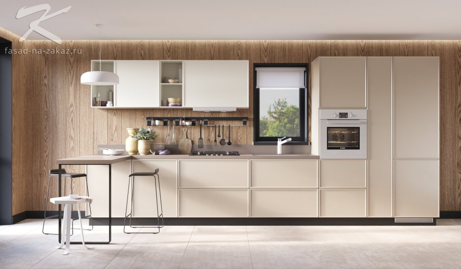 Кухонный фасад с тонкой рамкой