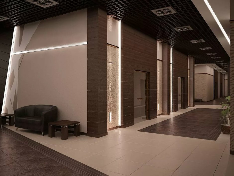 Интерьер холла в административном здании