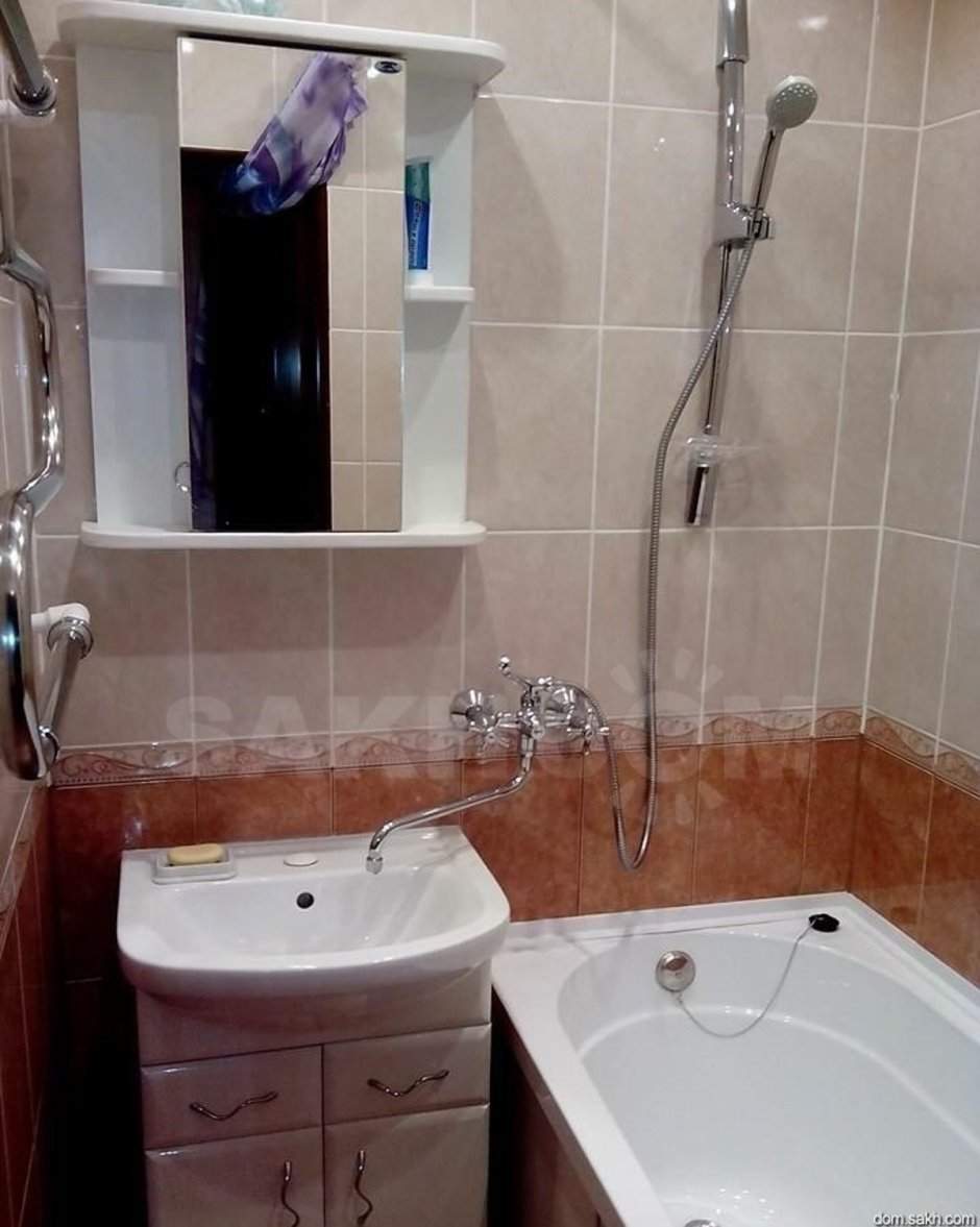 Ванные комнаты в брежневках