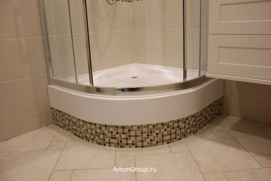 Душевой уголок трапеция без поддона-Нирвана