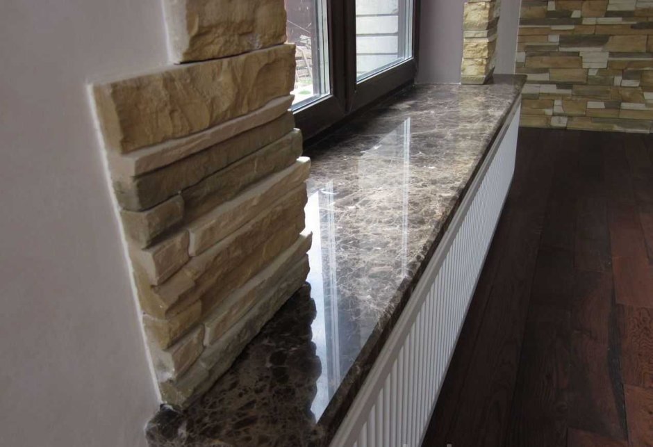 Подоконники из мрамора фото