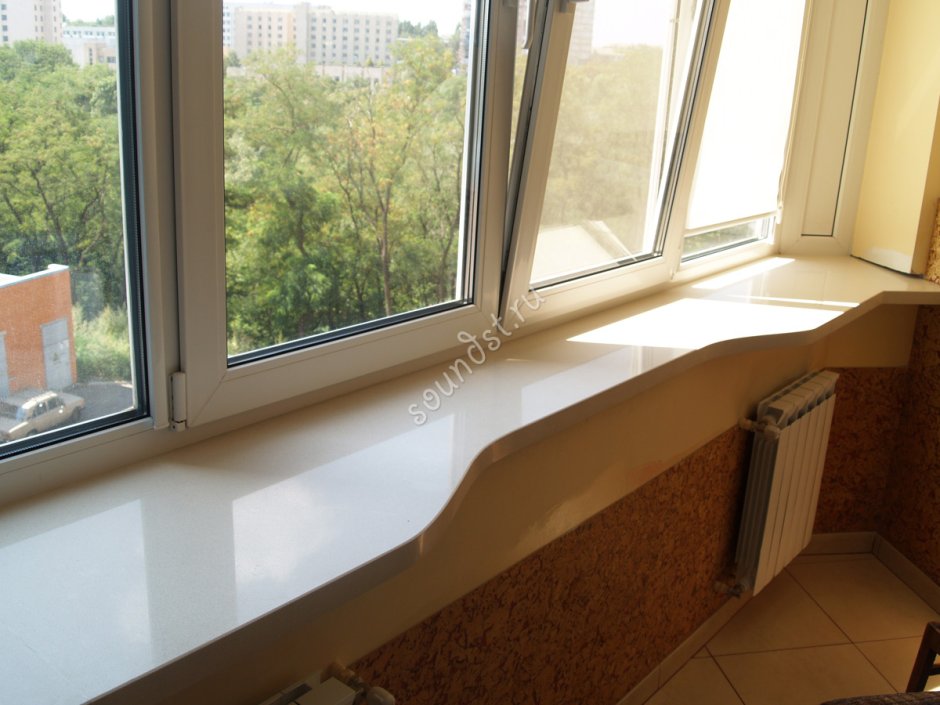 Подоконники из искусственного кварца камня