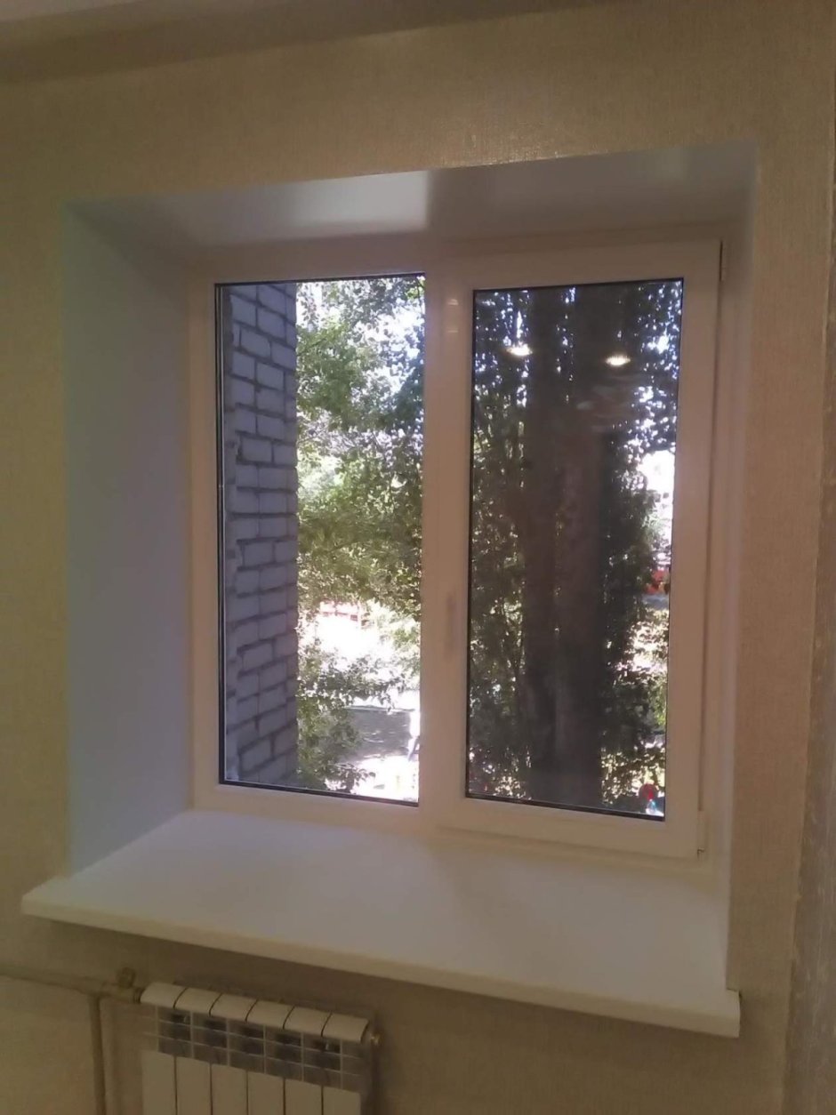 Отделка оконных откосов