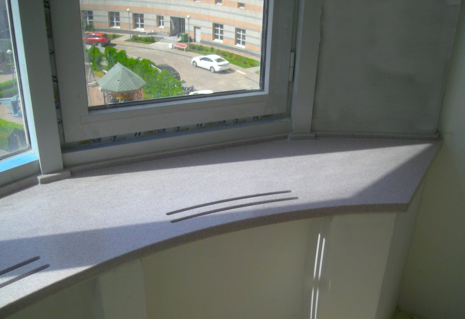 Отделка окон камнем