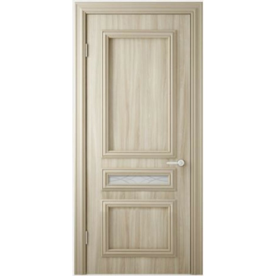 Дверь межкомнатная CASAPORTE Милан Шале белое 90x200 см глухая