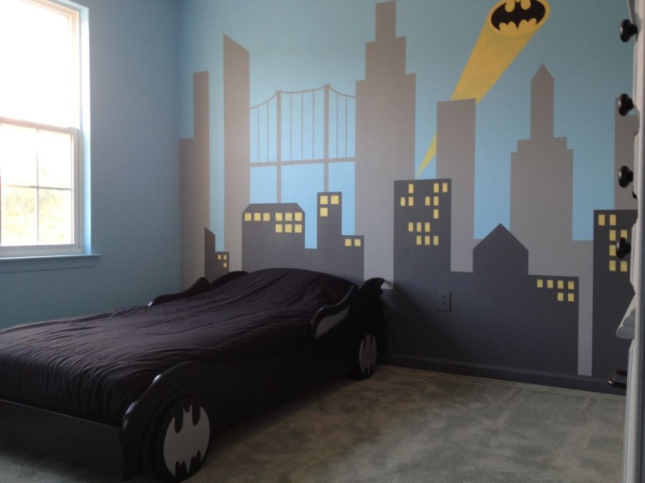 Детская комната в стиле Бэтмен