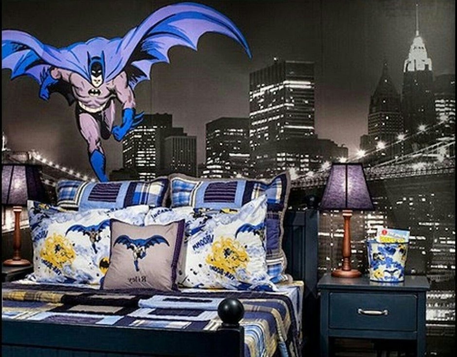 Комната в стиле Бэтмен