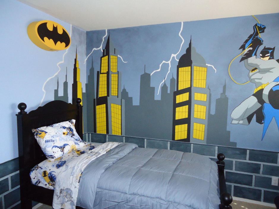 Комната в стиле Бэтмен