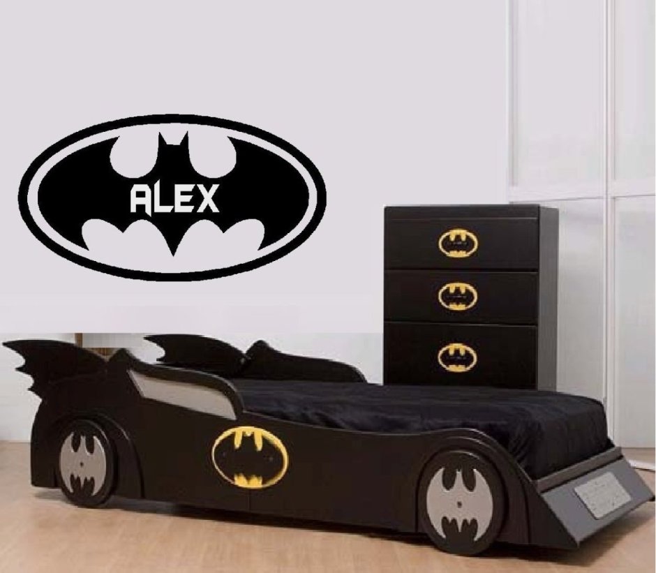 Детская комната в стиле Бэтмен