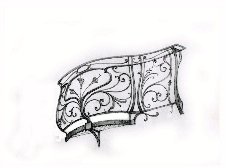 Кованые балконы эскизы
