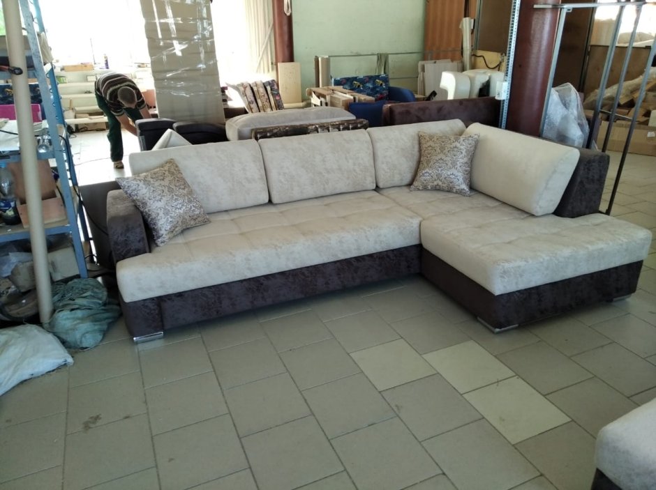 Диван Лондон угловой лазурит