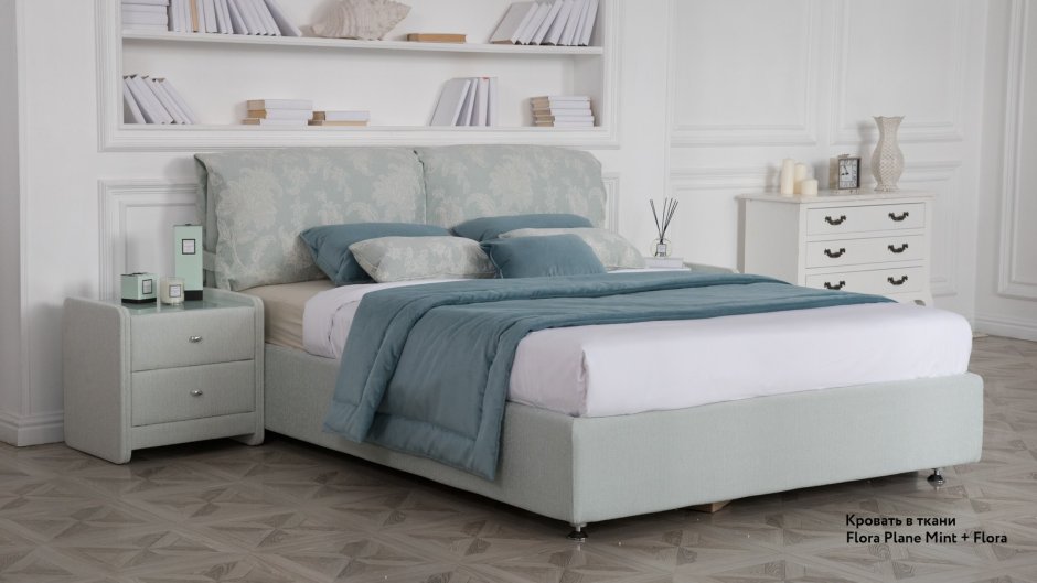 Милана кровать 160 Лекко Фог с подъёмным механизмом