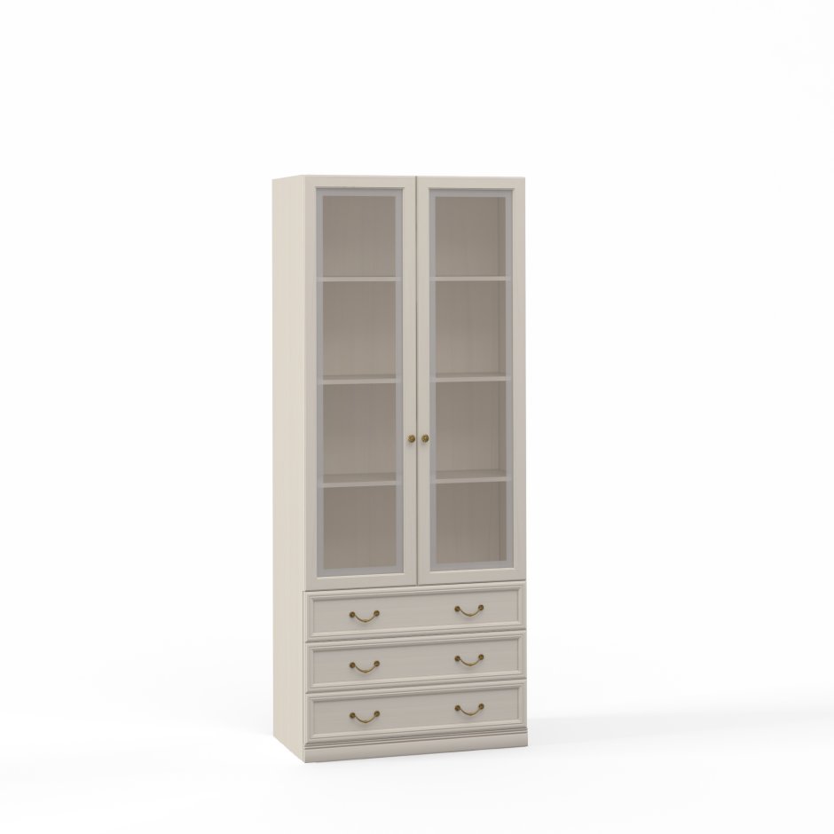 Шатура Ровена светлая шкаф витрина