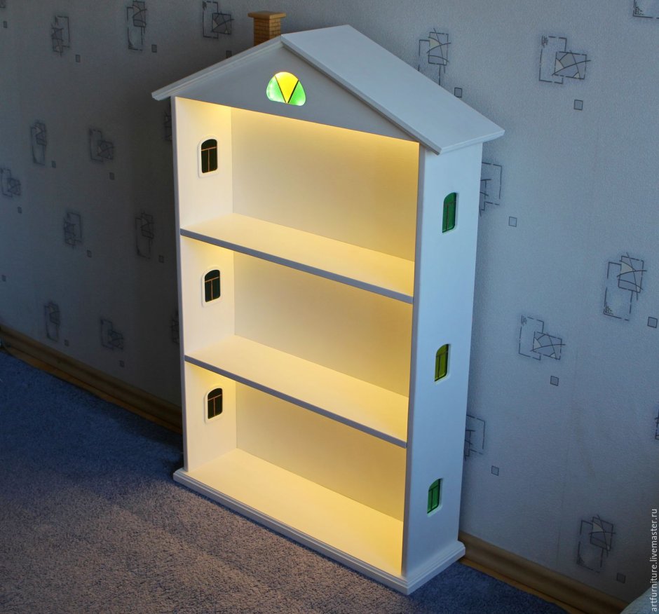 Детский шкаф домик с подсветкой
