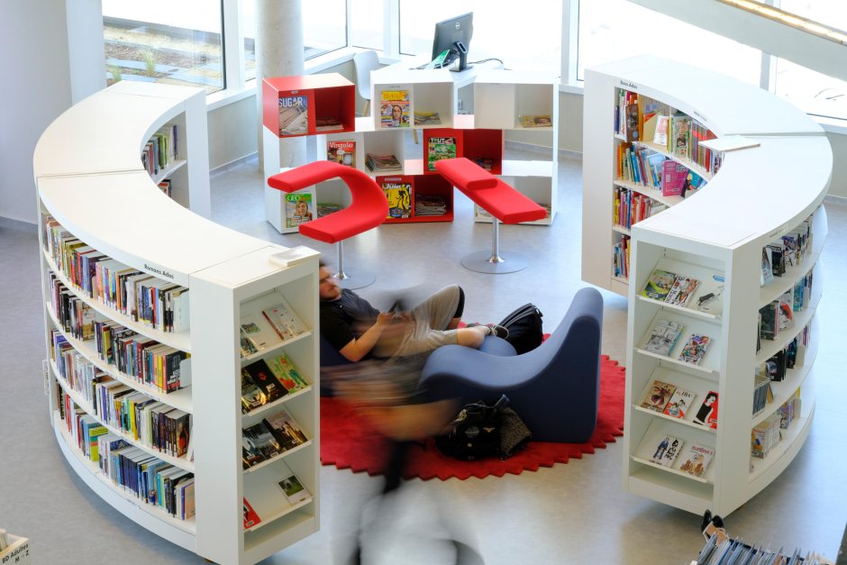 Современная мебель для библиотек
