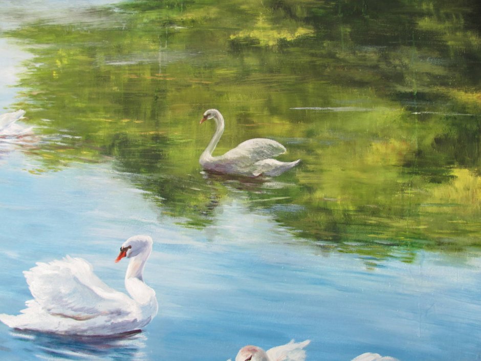 Фотообои лебеди