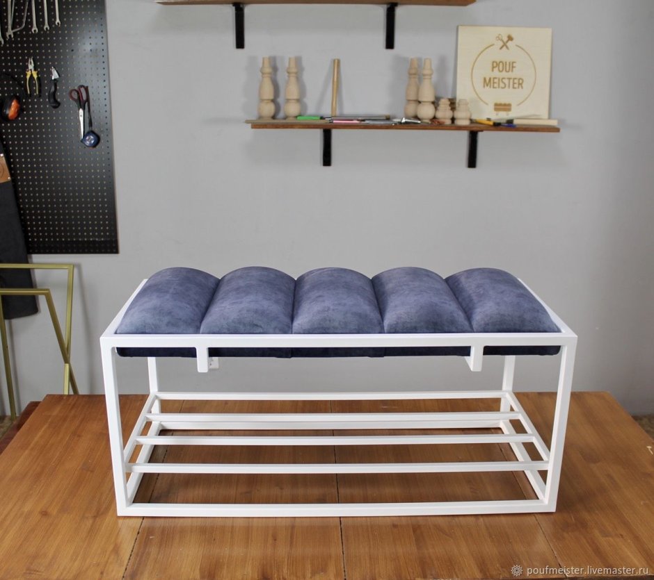 Скамейка Индустриальная bench4home пуф прихожая лофт