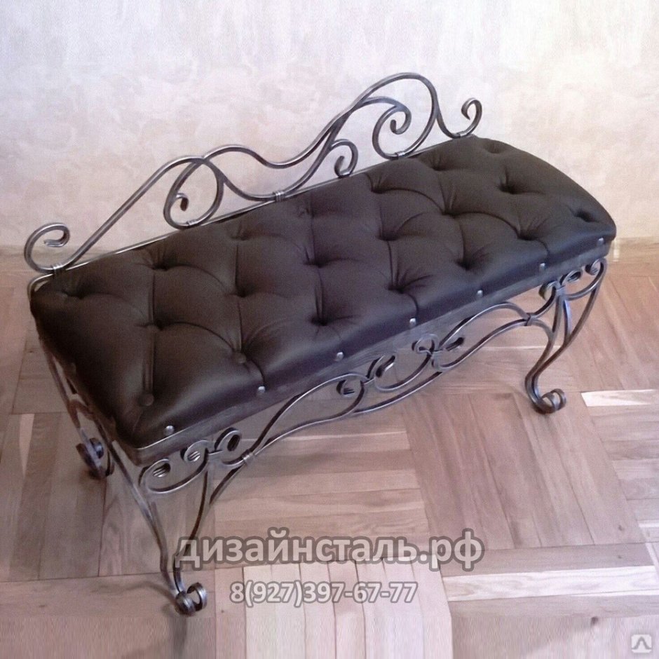 Банкетка из металла