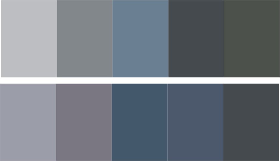 Цветовая палитра серый