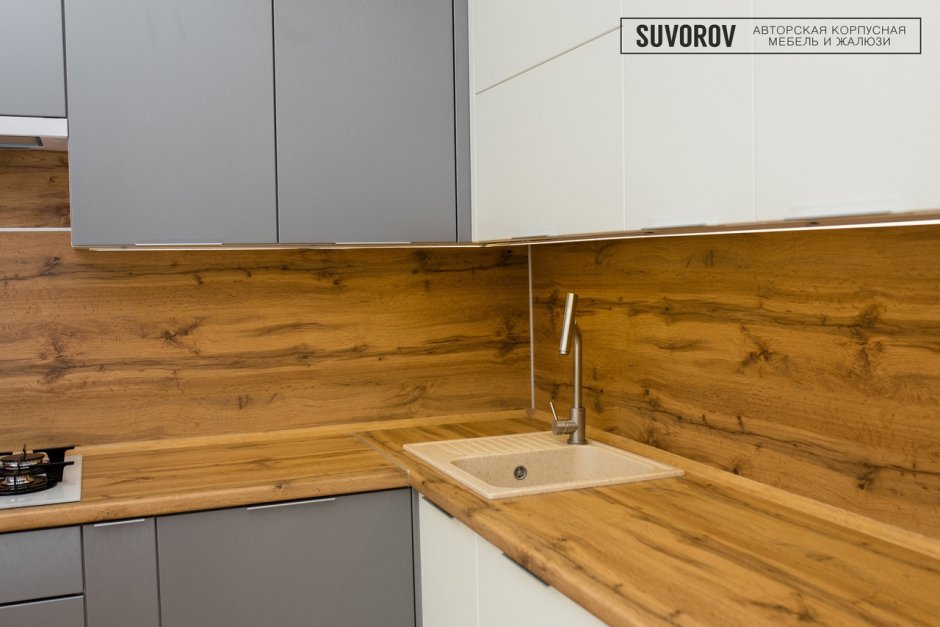 Кухня дуб Вотан и графит