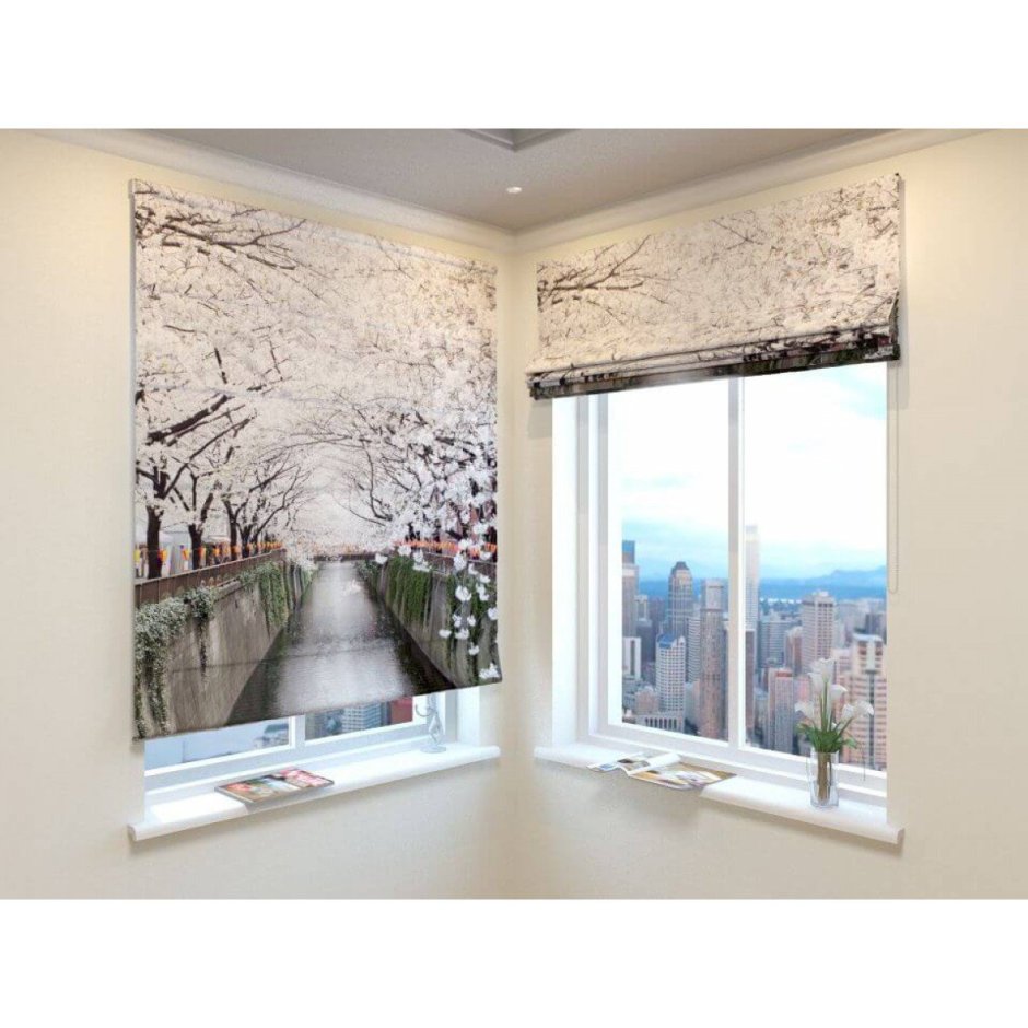 Рулонные шторы с фотопечатью