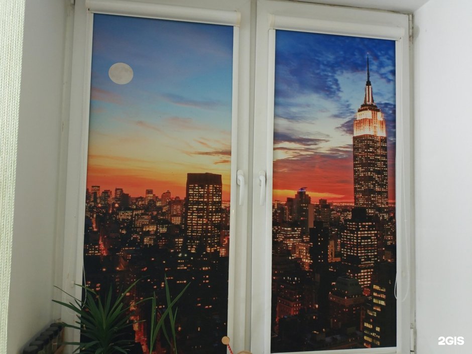 Рулонные шторы с рисунком фотопечатью