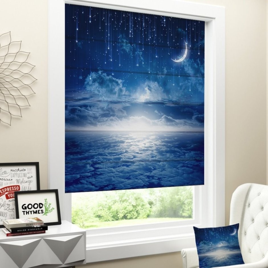 Рулонная штора «город»