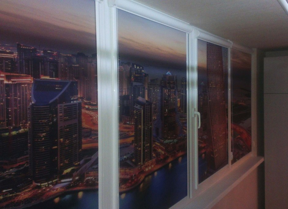 Рулонные фотошторы на пластиковые окна