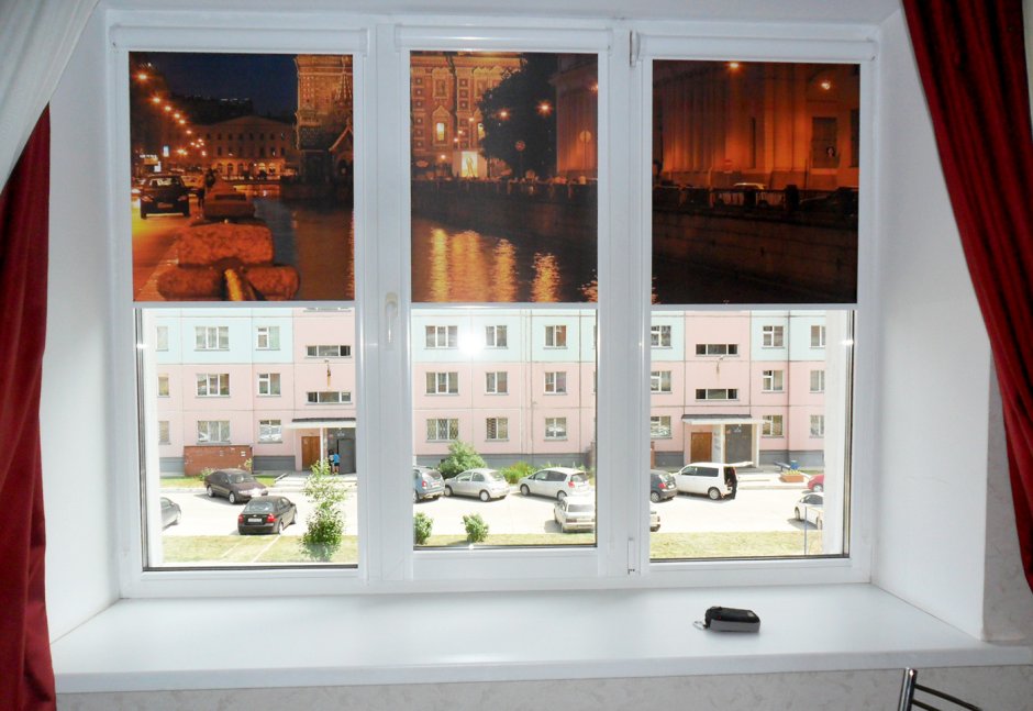 Рулонные шторы с принтом