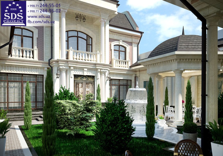 Проекты домов и коттеджей узбекских