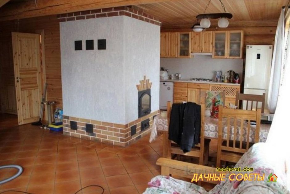 Дачный домик с печным отоплением