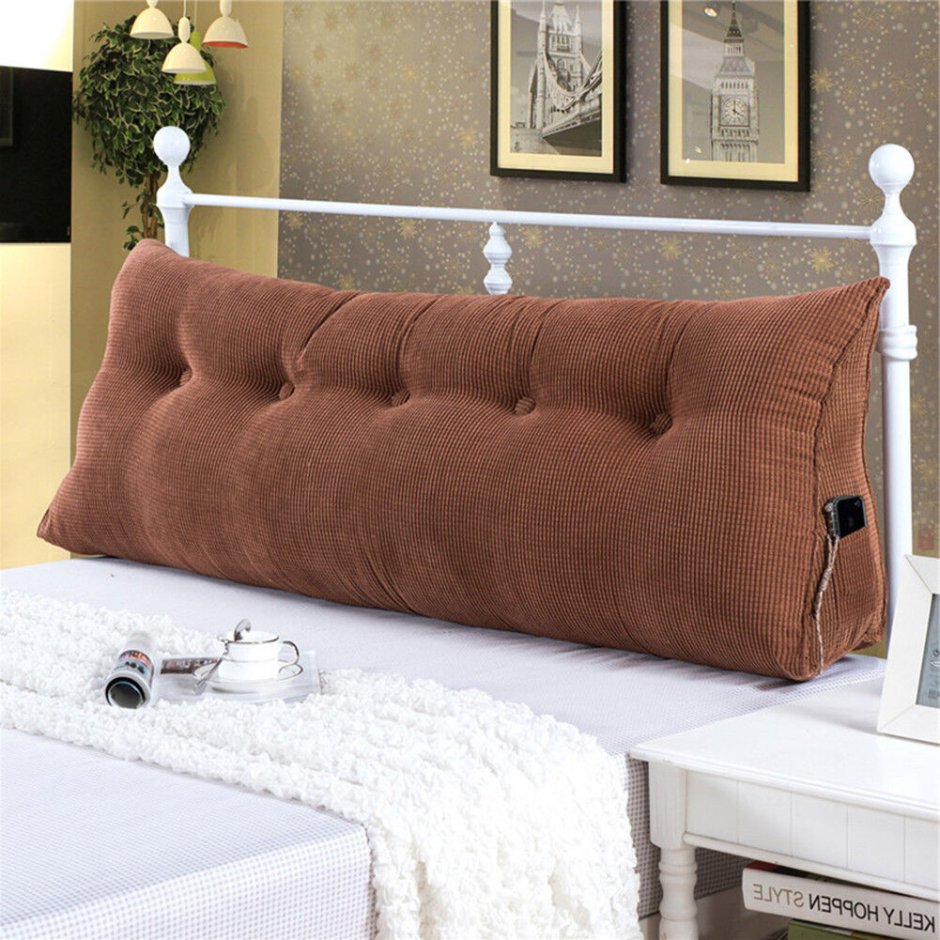 Подушка Unbranded/Generic 39/47/59" triangular Wedge Lumbar Pillow back support Soft Cushion Headboard Bed