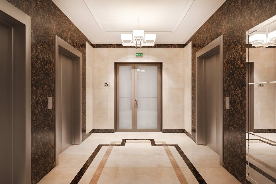 Лифтовой Холл классический стиль
