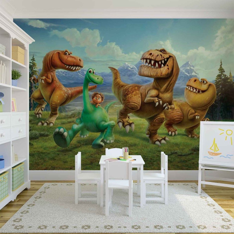Фотообои с динозаврами для детской