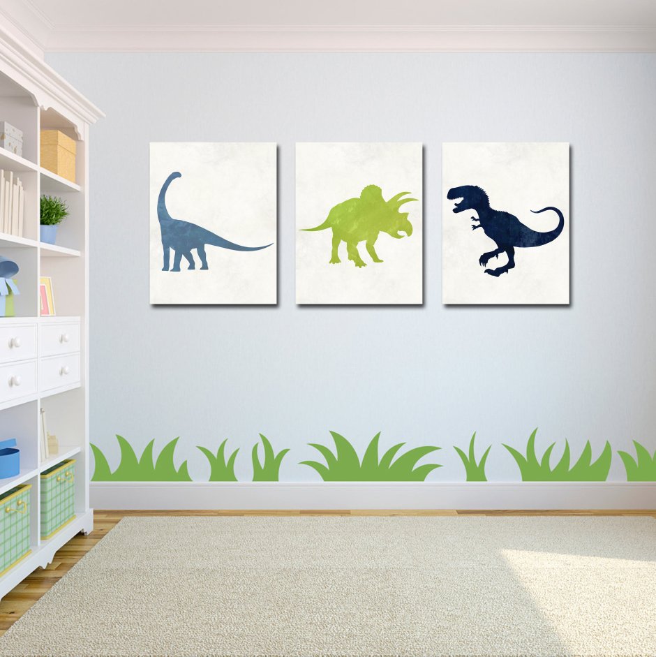Дизайн детской с динозаврами