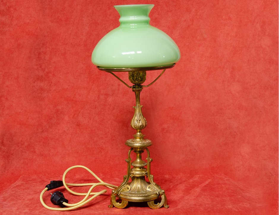 Лампа настольная начало 20 века латунь