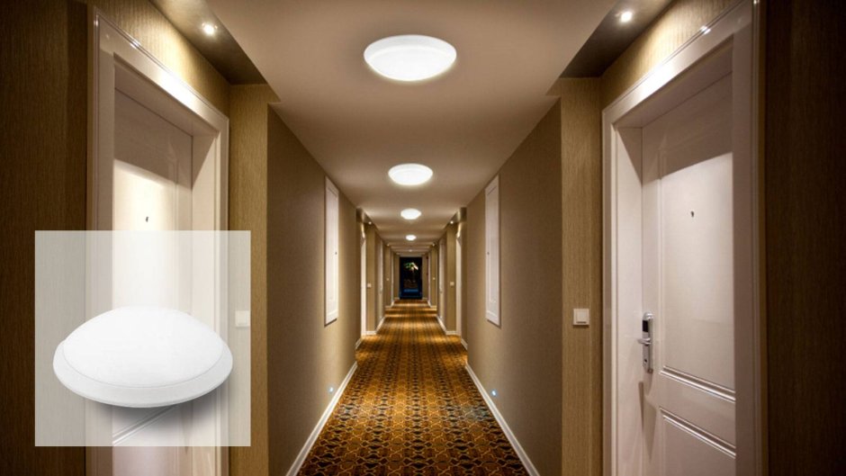 Подсветка потолка в коридоре