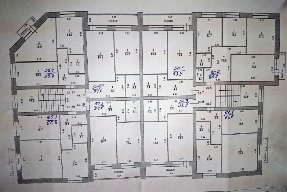 Планировка 3х комнатной квартиры Московской планировки