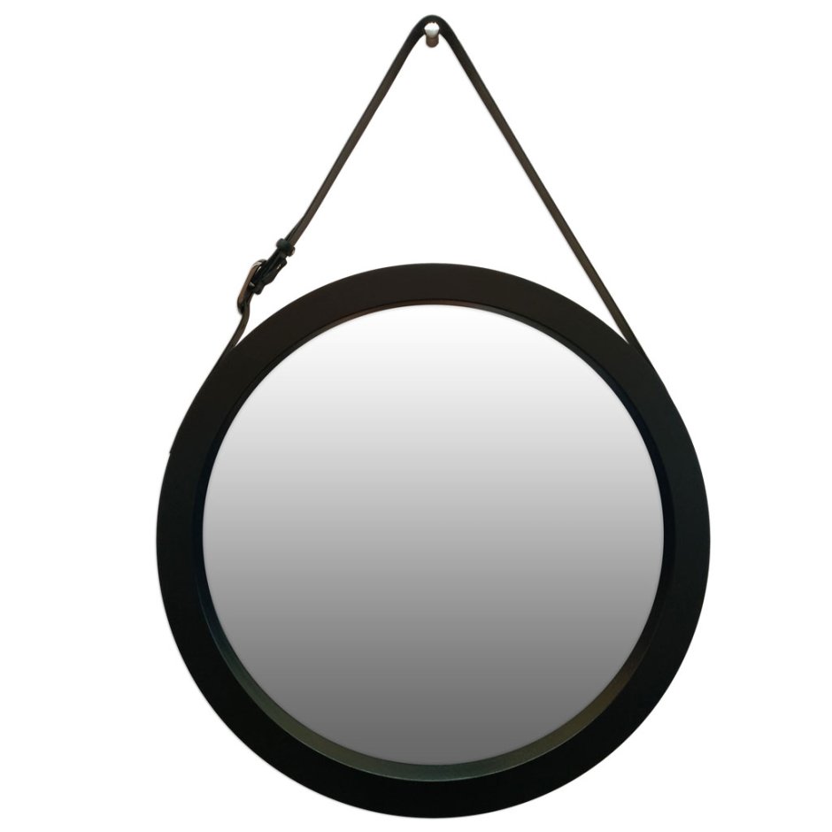 Черное круглое зеркало икеа