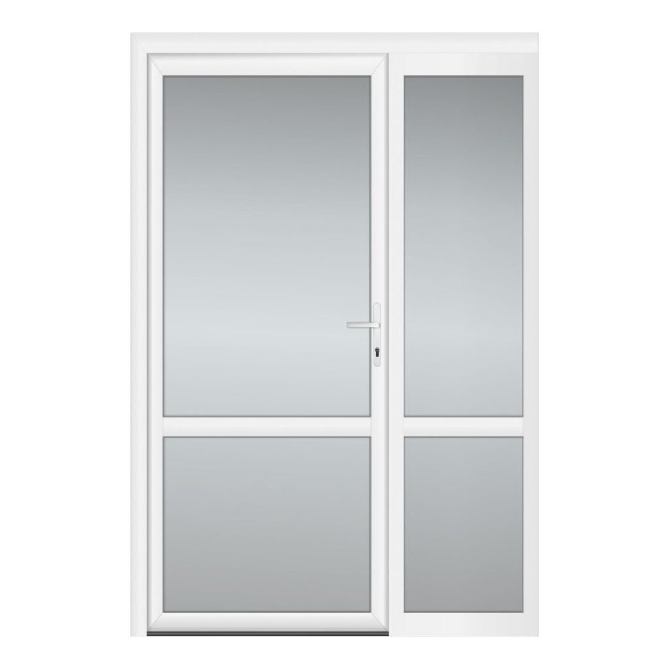 Дверь СИАЛ кп45 черная с матовым стеклом