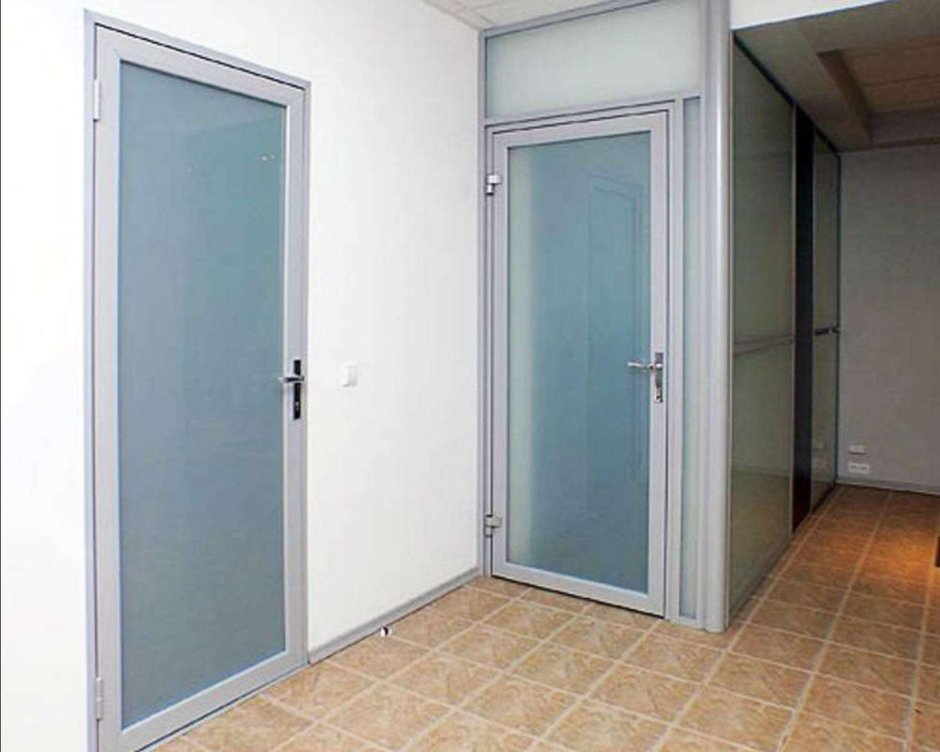 Двери алюминиевые межкомнатные 2100х1010мм