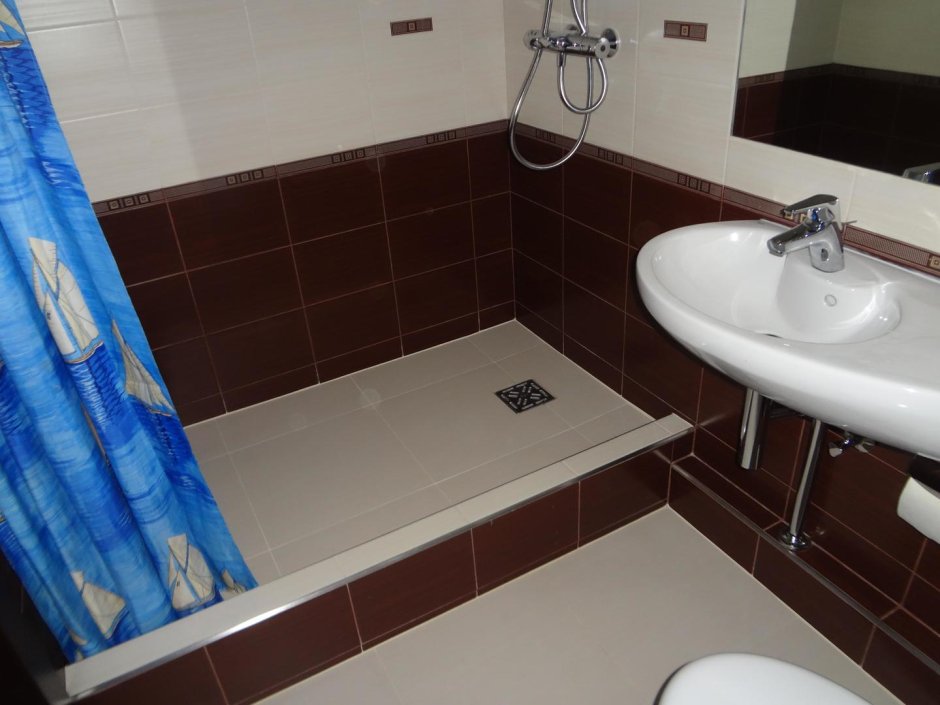 Ванная комната с душевым поддоном в хрущевке