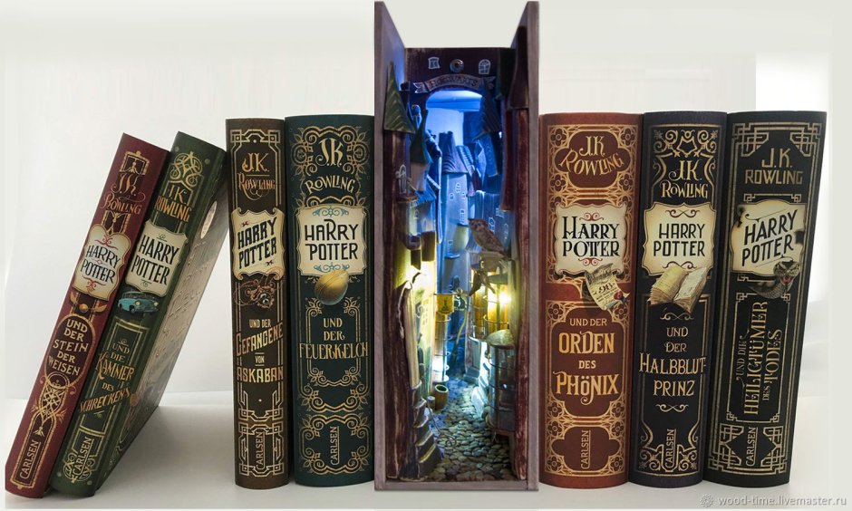 Вставка на книжную полку Гарри Поттер
