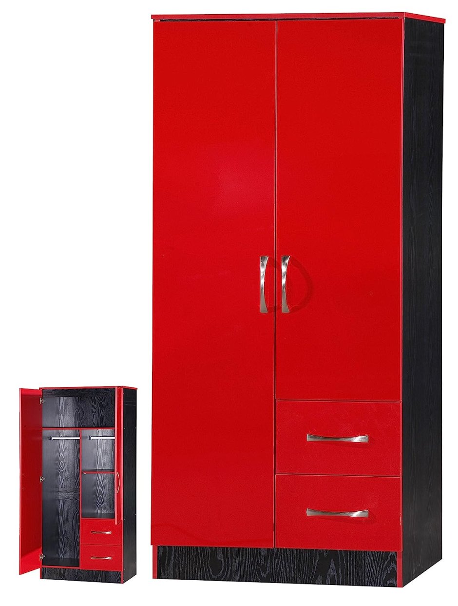 Современный красный шкаф