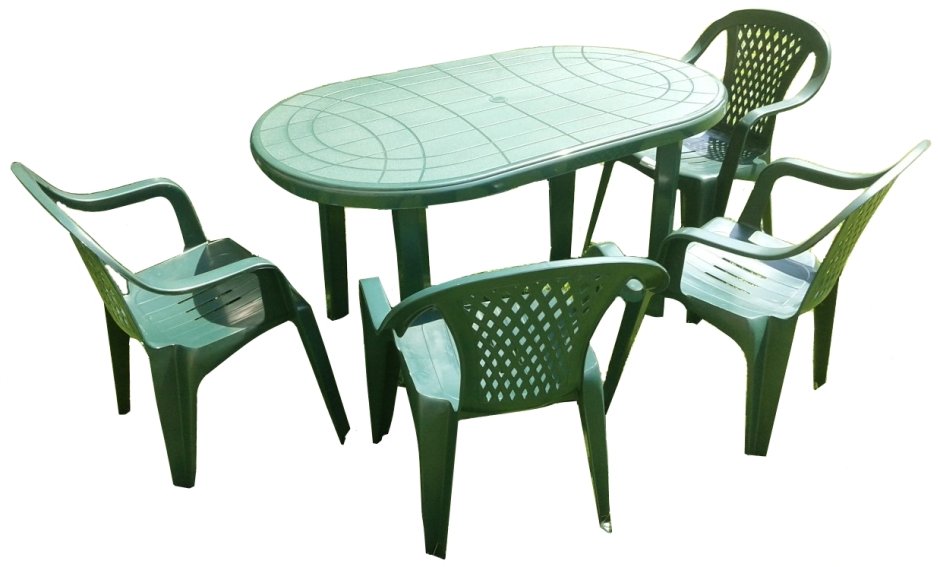 Пластиковые столы и стулья для дачи